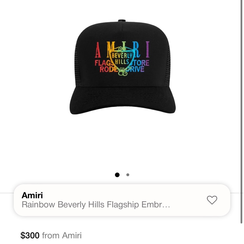 amiri trucker hat nwt